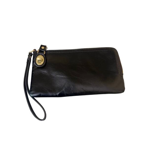 Hobo International Wallet Brown Mila Leather Wristlet Purse Chocolate - Picture 2 of 10